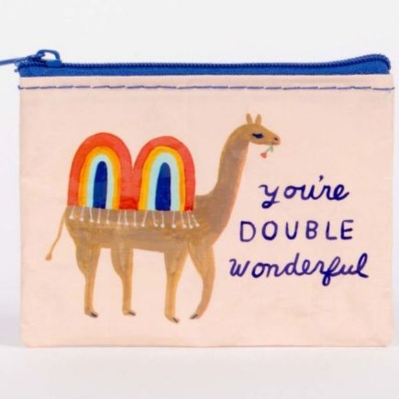 Blue Q Handbags - New Blue Q Coin Purse Camel You're Double Wonderful